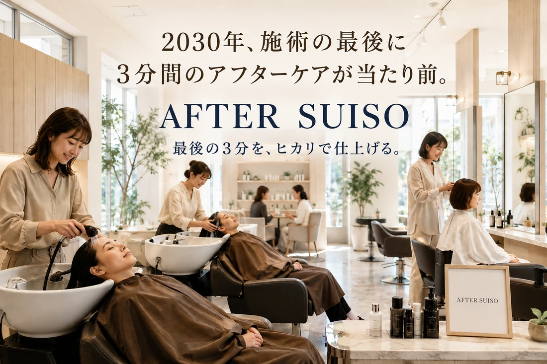 2030年、施術の最後に3分間のアフターケアが当たり前。ブランドが描く未来像。
